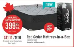 The Brick Springwall Red Cedar Tight Top Medium Twin Mattress-in-a-Box offer