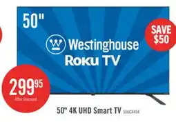 The Brick Westinghouse 50 4K UHD Roku Smart TV offer