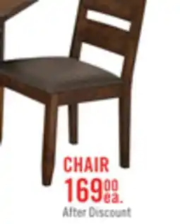 The Brick Plum Dining Chair with Polyester Fabric, Wood, Ladder-Back - Nutmeg Brown offer
