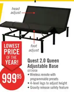The Brick Quest 2.0 Queen Adjustable Base offer