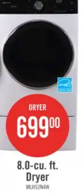The Brick Midea 5.2 Cu. Ft. Front-Load High-Efficiency Washer - White - Stackable - MLH52N4AWW offer