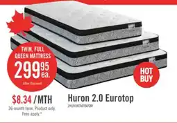The Brick Springwall Huron 2.0 Eurotop Twin Mattress offer