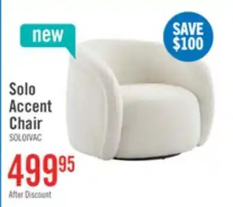 The Brick Solo 31.1 Sherpa Fabric Curved Accent Chair - Ice Cream offer