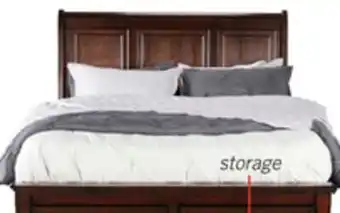 The Brick Chelsea Platform Storage Bed with Headboard & Frame, Cherry Brown - Queen Size offer