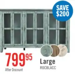 The Brick Rocco 70 6-Door Large Accent Cabinet - Vintage Blue offer