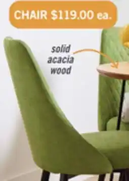The Brick Miya Dining Chair with Polyester Fabric, Metal - Moss Green offer