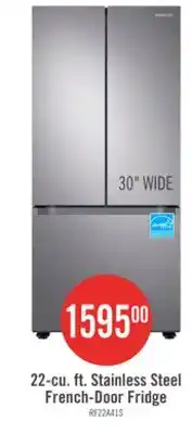 The Brick Samsung 30 22.1 Cu. Ft. French-Door Refrigerator - Stainless Steel - RF22A4111SR/AA offer