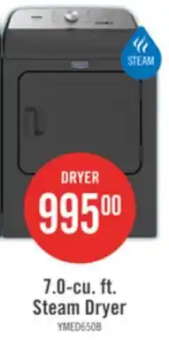 The Brick Maytag 7 Cu. Ft. Pet Pro Electric Dryer - Black Shadow - YMED6500MBK offer