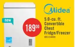 The Brick Midea 5 Cu. Ft. Convertible Chest Refrigerator-Freezer - MRC05M4CWW offer