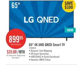 The Brick LG 65 QNED AI QNED80 4K Smart TV (65QNED80AUA.ACC) offer