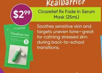 Healthy Planet Realbarrier Cicarelief Rx Fade In Serum Mask offer