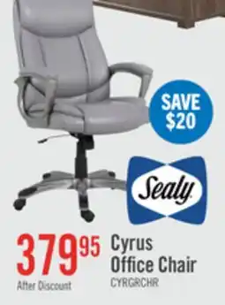 The Brick Sealy Cyrus 25.8 Office Chair - Grey offer