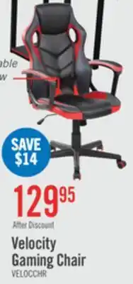 The Brick Velocity 24 Ergonomic Gaming Chair - Black & Red offer