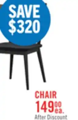 The Brick Kort & Co. Sol Dining Chair with Curved Ladder-Back - Black offer
