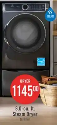 The Brick Electrolux 8 Cu. Ft. Electric Dryer with Steam - Titanium - Stackable - ELFE763CAT offer