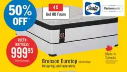 The Brick Sealy Posturepedic Plus 1000 Series Bronson Eurotop Medium Queen Mattress offer