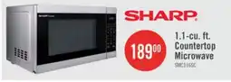 The Brick Sharp 1.1 Cu. Ft. Carousel Countertop Microwave - Stainless Steel - SMC1162KSC offer