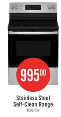 The Brick GE 5 Cu. Ft. Electric Range with Self Clean and 4 Burners - Stainless Steel - JCB630SVSS offer