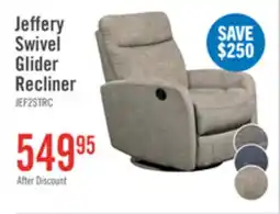 The Brick Jeffry 30.3 Velvet Fabric Swivel Glider Reclining Chair - Stone Beige offer