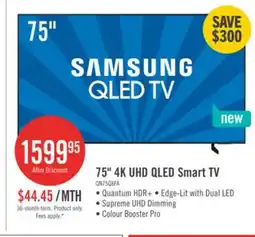 The Brick Samsung 75 Q8F QLED 4K Smart AI TV (QN75Q8FAAFXZC) offer