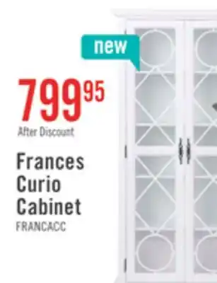 The Brick Frances 36 Curio Cabinet with Glass Doors - White offer