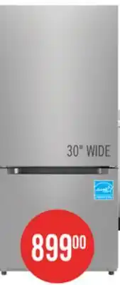The Brick Midea 18.7 Cu. Ft. Bottom-Freezer Refrigerator - MRB19B7AST offer