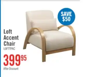 The Brick Loft 27.55 Boucle Fabric Accent Chair with Accent Pillow and Wood Armrests and Legs - White offer