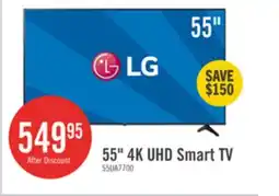 The Brick LG 55 UA77 4K UHD Smart TV offer