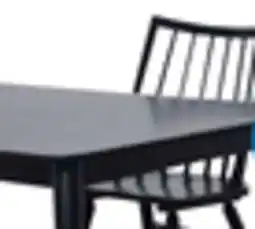 The Brick Astro 5pc Dining Set with Table & 4 Spindle-Back Chairs, 59.1W - Black offer