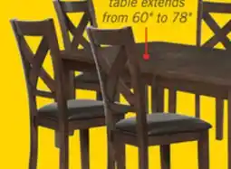 The Brick Talia Dining Table with 60-78W Extension - Brown offer