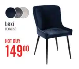 The Brick Lexi Dining Chair with Velvet-Look Fabric, Metal - Blue offer