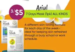Healthy Planet Ariul 7 Days Mask (1pk) ALL KINDS offer