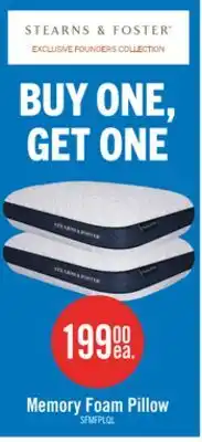 The Brick Stearns & Foster Memory Foam Pillow offer