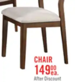 The Brick Vale Dining Chair with Polyester Fabric, Wood - Brown & Beige offer