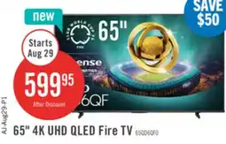 The Brick Hisense 65 QD6QF 4K UHD QLED Fire TV offer