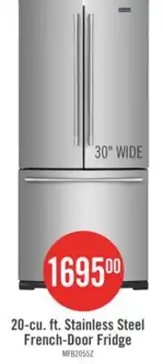The Brick Maytag 30 19.6 Cu. Ft. French-Door Refrigerator - Fingerprint Resistant Stainless Steel - MFB2055FRZ offer