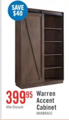 The Brick Warren 47.25 Accent Storage Cabinet with Sliding Barn-style Door - Walnut Oak offer