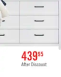 The Brick Zoey Bedroom 6-Drawer Dresser, 58.3W x 37.1H - Two-tone White & Brown offer