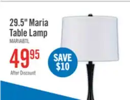 The Brick Maria 29.5 Black Metal Table Lamp offer