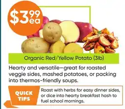 Healthy Planet Organic Red/Yellow Potato offer