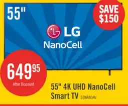 The Brick LG 55 NanoCell AI NANO80 4K Smart TV (55NANO80AUA.ACC) offer