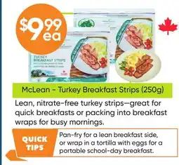 Healthy Planet McLean - Turkey Breakfast Strips offer