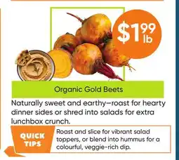 Healthy Planet Organic Gold Beets offer