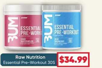 Healthy Planet Raw Nutrition Essential Pre-Workout offer