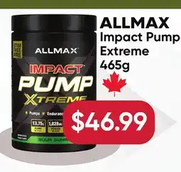 Healthy Planet ALLMAX Impact Pump Extreme offer