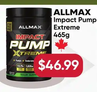 Healthy Planet ALLMAX Impact Pump Extreme offer