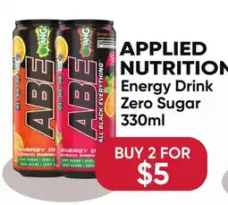 Healthy Planet APPLIED NUTRITION Energy Drink Zero Sugar offer