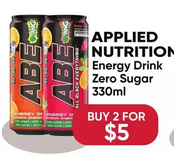 Healthy Planet APPLIED NUTRITION Energy Drink Zero Sugar offer