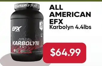 Healthy Planet ALL AMERICAN EFX Karbolyn offer