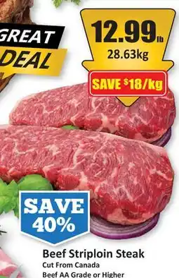 Starsky Beef Striploin Steak offer